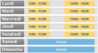Horaire  2F SERVICES 