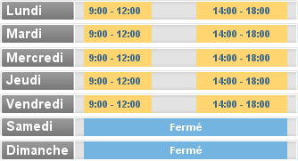 Horaire CHEZ MOI  A SA FOLIE