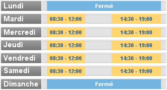 Horaire M DETRY DIDIER  